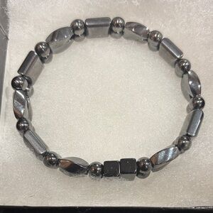 All Magnetic Double Strand Men’s Hematite Beaded Bracelet #176